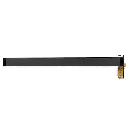 Adams Rite Exit Device, 1-3/4 In., RHR, Black Anodized Aluminum 8430-27342